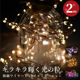 イルミネーション LED ジュエリーライト 200球 3M×2m 室内用 リモコン付き 点灯切り替え クリスマス 飾り付け 装飾 ワイヤーイルミ フェアリーライト USB電源 簡単取り付け ホワイト ゴールド ミックス