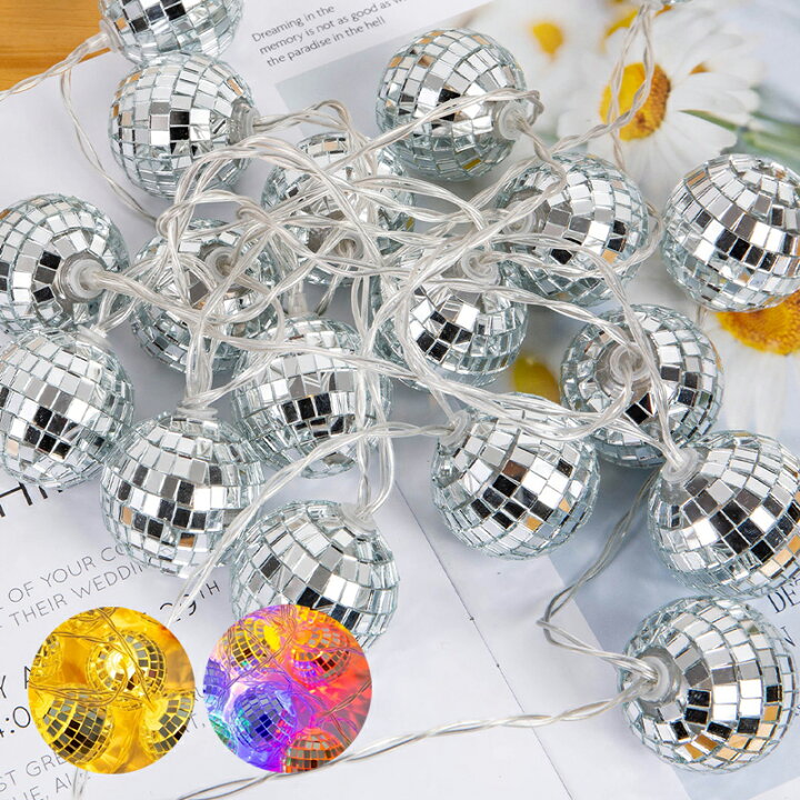 楽天市場 イルミネーション Led ミラーボール オーナメント クリスマス 飾り付け ディスコボール 電池式 クリスマスツリー イベント ハロウィン おしゃれ かわいい Sns チル 雑貨通販 Happy Space