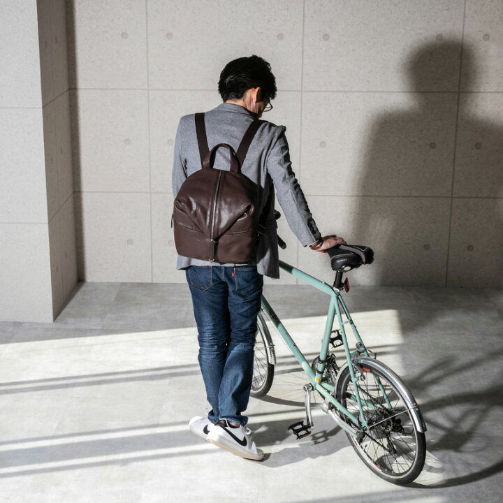 楽天市場 1000円オフクーポン リュック メンズ レディース レザー 人気 コーデ かわいい リュックサック デイバッグ選べる2色 黒 茶 ブラック ブラウン 革 本革 大人 カジュアル 通勤 ブランド Create Zero製 雑貨通販 Happy Space