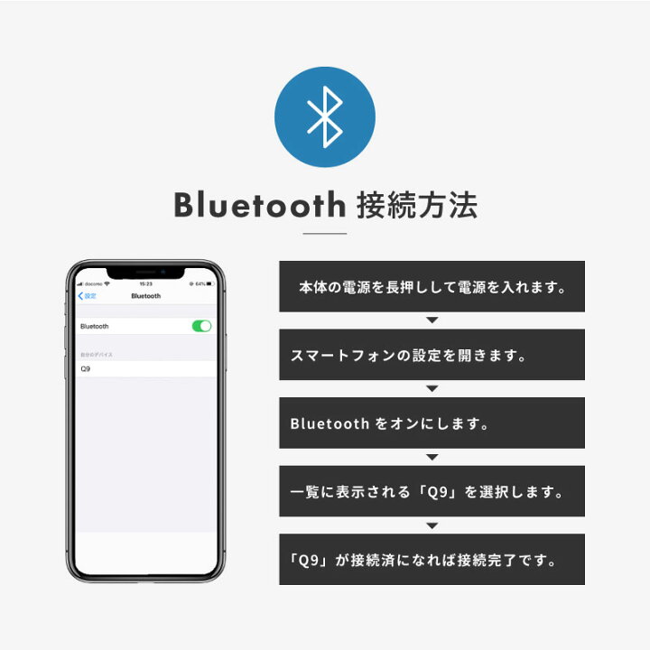 楽天市場 カラオケマイク Bluetooth 家庭用 ワイヤレスマイク テレビ 接続 Q9 練習 録音 家 自宅 スピーカー 内蔵 カラオケ マイク スマホ エコー オンステージ コードレス 機器 Android Iphone プレゼント ギフト アプリ 雑貨通販 Happy Space