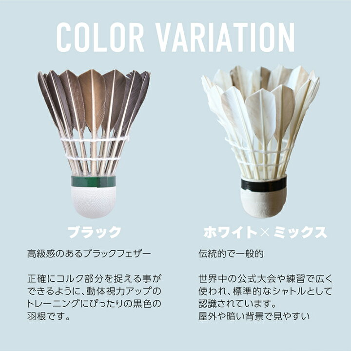 楽天市場 バトミントン バドミントン シャトル 羽根 羽 ブラック フェザー 黒色 黒羽 黒 セット 12個 練習用 練習 動体視力 トレーニング 視力 レジャー グッズ 部活 サークル 用品 用具 パーツ スポーツ アウトドア リンク5 雑貨通販 Happy Space