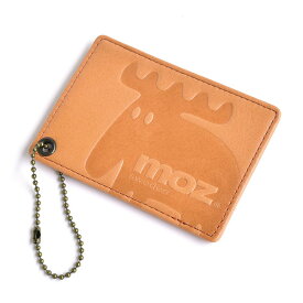 パスケース レディース ヘラジカの型押しが可愛い moz モズ【NO.86004 カードケース ICカード入れ 定期入れ 通勤 通学 本革 牛革 リアルレザー Elk エルク 型押し アニマル 袋縫い メール便送料無料 記念日 ギフト 誕生日 ブランド】【mlb】