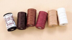 エスコードラミー糸＜20番手/3×150m＞ 全6色 レザークラフト クラフト 手芸 ハンドメイド 手縫い糸 革 皮革