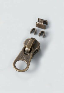 スラス上下止めセット(10組入)3号アンティック / レザークラフト 手芸 ハンドメイド ファスナー ジッパー YKK アンティーク