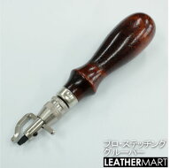 【プロ・ステッチンググルーバー】両利き用【日本製】｜ レザークラフト用工具 レザー 革 工具 道具 手縫…