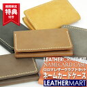 レザークラフトキット ロロマ ネームカードケース (全6色) 【ネコポス対応】日本製 初心者 カラフル 簡単 工具不要 ビジネス レザー 本革 牛革 ハンドメイド クラフト 手作り 手縫い エイジング ギフト プレゼント 名刺 名刺入れ クリスマス