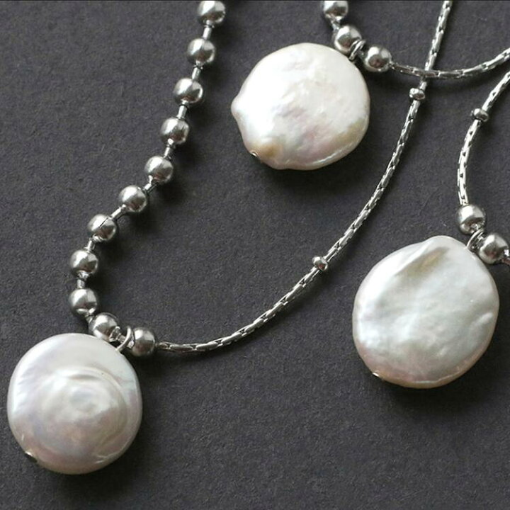 楽天市場】＼クーポン配布中／ 淡水パールネックレス バロックパール  