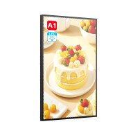 【薄型設計×省エネ】 LED看板 壁掛け A1 ポスターフレーム ガラスパネル 光る 飲食店 看板 ライトパネル…