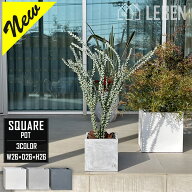 【★ご購入特典あり】プランター ファイバークレイプランター 幅26×奥行26×高さ26cm 中型 正方形 ホワ…