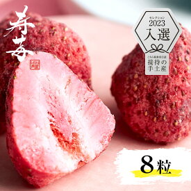 芦屋含浸果実 寿苺 8粒 / 染みチョコ しみチョコ 苺チョコ 御中元 プレゼント いちご 含浸 ストロベリーチョコホワイト お菓子 苺 スイーツ ホワイトチョコ いちごチョコ フリーズドライ フルーツチョコレート 贈答用 ギフト