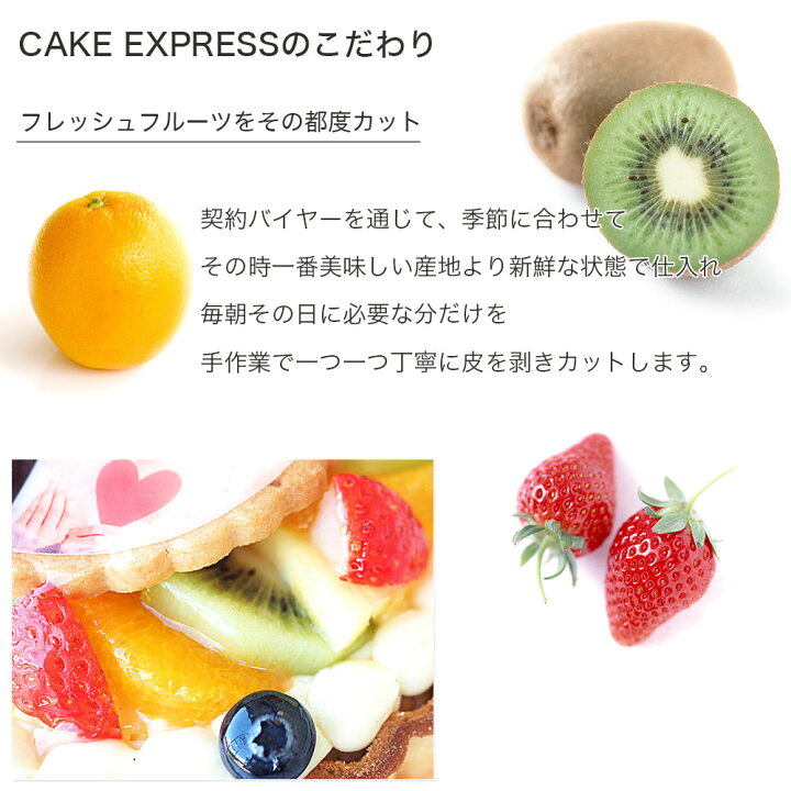 楽天市場 写真ケーキ フルーツタルト 4号バースデーケーキ 誕生日ケーキ 送料無料 フォトケーキ イラスト プリント 2 3名様用 サプライズ 冷凍 Cake Express