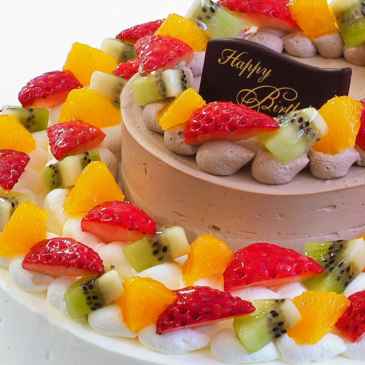 楽天市場 ダブルタワーケーキ 8号 4号バースデーケーキ 誕生日ケーキ 送料無料 18 名様用 二段 披露宴 パーティ 大きい 特大 生クリーム チョコレートケーキ サプライズ 冷凍 チョコプレート付 Cake Express