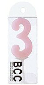 パステルナンバーキャンドル 3バースデーケーキ 誕生日ケーキ ろうそく