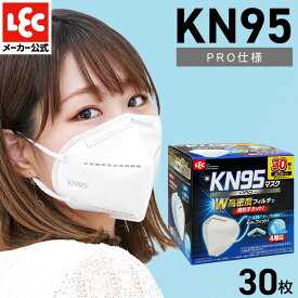 KN95 マスク 30枚入 PRO仕様 ふつうサイズ 高密度フィルタ 不織布 使い捨て 白マスク 4層 高機能 3D 立体構造 ノーズクッション付