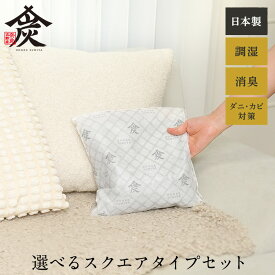 【新発売】 本家炭屋 調湿木炭 お試しセット スクエアタイプ セット 繰り返し使える湿気取り カビ ダニ 対策 除湿 結露 梅雨 予防 消臭 脱臭 臭い取り 防止 衣装ケース バッグ 引き出し 箪笥 ベッド ロッカー リビング 洗面所 車内 玄関