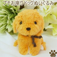 犬のぬいぐるみプチお座りドッグ【ゴールデンレトリバー（イエロー）NO.48221】 (ぬいぐるみ 犬 犬グッズ…