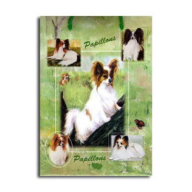 ギフトバッグ 大 パピヨン 世界的に有名な動物画家「ルス・メイステッド」さんデザイン 紙袋 犬グッズ コレクション USA デザイナーブランド ラッピング ラッピングバッグ 手提げ 犬雑貨 誕生日 プレゼント ギフト 母の日 通販 楽天