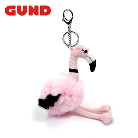 【GUND】フラミンゴキーホルダー ピンク バッグチャーム 女の子 プレゼント ギフト 可愛い 誕生日 発表会 ルシアン