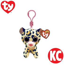 【Ty】Beanie Boo's リビー KC キーホルダー 約8cm ヒョウ レオパード ぬいぐるみ バッグチャーム マスコット プレゼント Ty公式 ty-35248