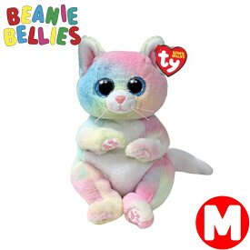 TY ぬいぐるみ ビーニーベリーズ ジェニ Mサイズ Beanie Bellies ねこ 猫 ネコ 動物 アニマル 誕生日 プレゼント ぬい撮り かわいい アメリカン雑貨 SNS あす楽 ルシアン