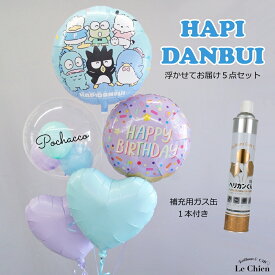 はぴだんぶい ハンギョドン タキシードサム ポチャッコ ペックル ばつ丸 ケロッピー サンリオ 誕生日 バルーン 発表会 名入れ お祝い ヘリウムガス入り バルーンギフト パーティー 飾り付け 可愛い バブルバルーン 女の子 ルシアン