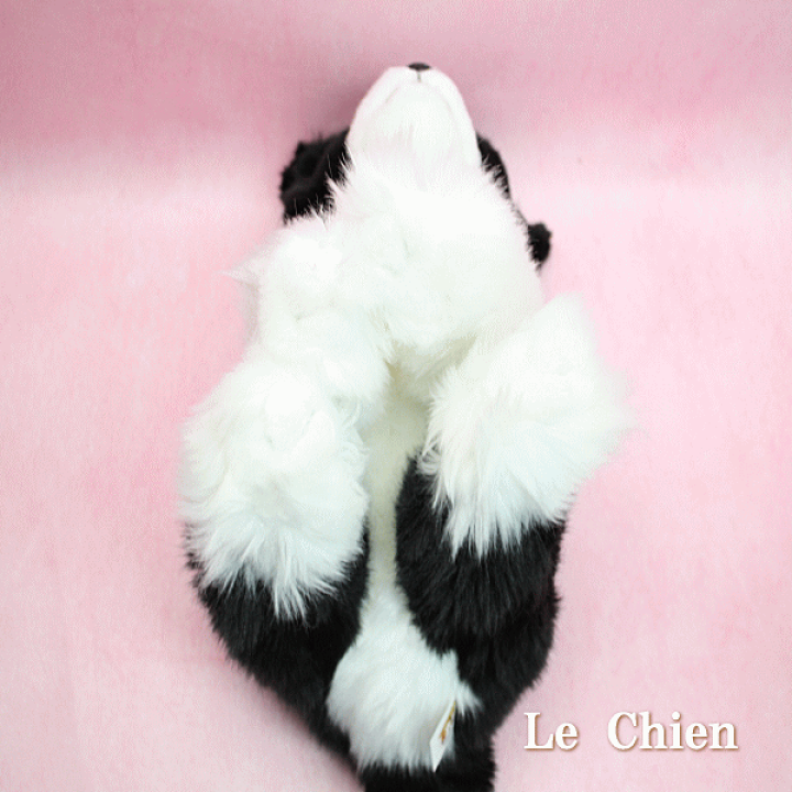 白と黒の犬のぬいぐるみ Amazon.co.jp: FRANKIEZHOU リアルなボーダーコリーおもちゃ