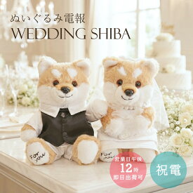 ウェルカムドール 柴犬 犬 完成品 2体セット 結婚式 ウェルカムドッグ ウェディングドール ウエディング ペア ぬいぐるみ 電報 祝電 結婚祝い 結婚記念日 贈り物 おしゃれ かわいい 人気 ギフト プレゼント 手作り ハンドメイド