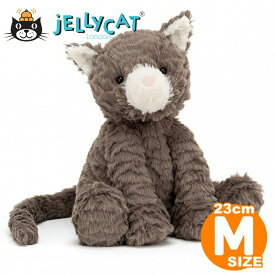 Jellycat ジェリーキャット Mサイズ 猫 Fuddlewuddle Cat M 23cm グレー ネコ ねこ 出産祝い 女の子 男の子 ファーストトイ 手触りのいい ぬいぐるみ お誕生日 プレゼント イギリス シャーロット王女 あす楽 正規品 FW6CAT ルシアン