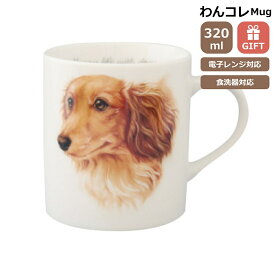 マグカップ ダックスフンド 犬 コップ コーヒー カップ ティーカップ おしゃれ ナチュラル おうちカフェ ドッグカフェ わんコレ 食器 日本製 ダックスグッズ 犬雑貨 お悔み プレゼント ギフト ルシアン