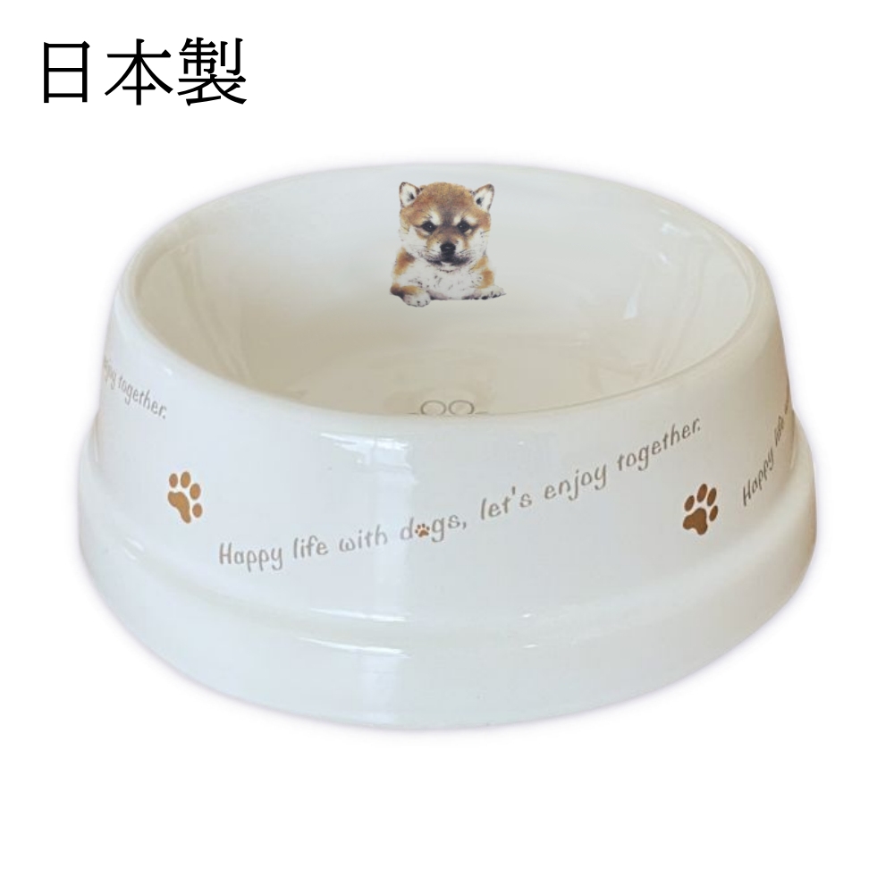 楽天市場】フードボウル 犬 柴犬 日本製 陶器 食べやすい 餌 エサ 餌