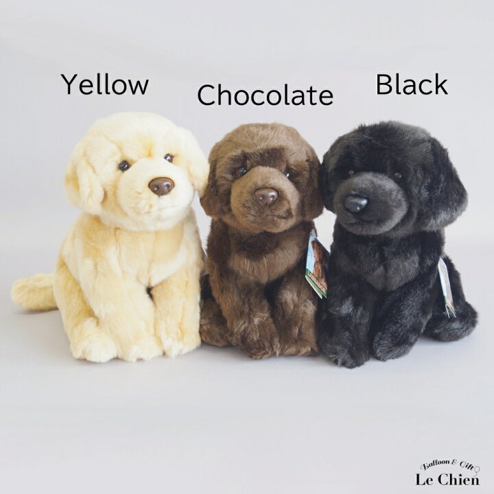 楽天市場】ラブラドールレトリバー ぬいぐるみ 犬 リアル チョコラブ 