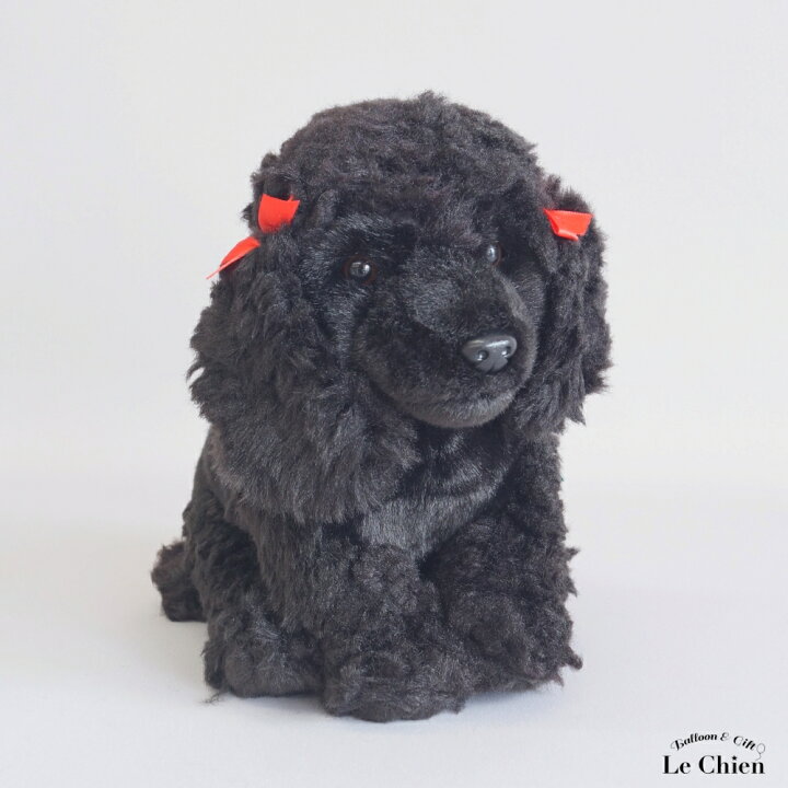 楽天市場】プードル おしゃれ 黒 ブラック ぬいぐるみ 犬 イヌ いぬ 