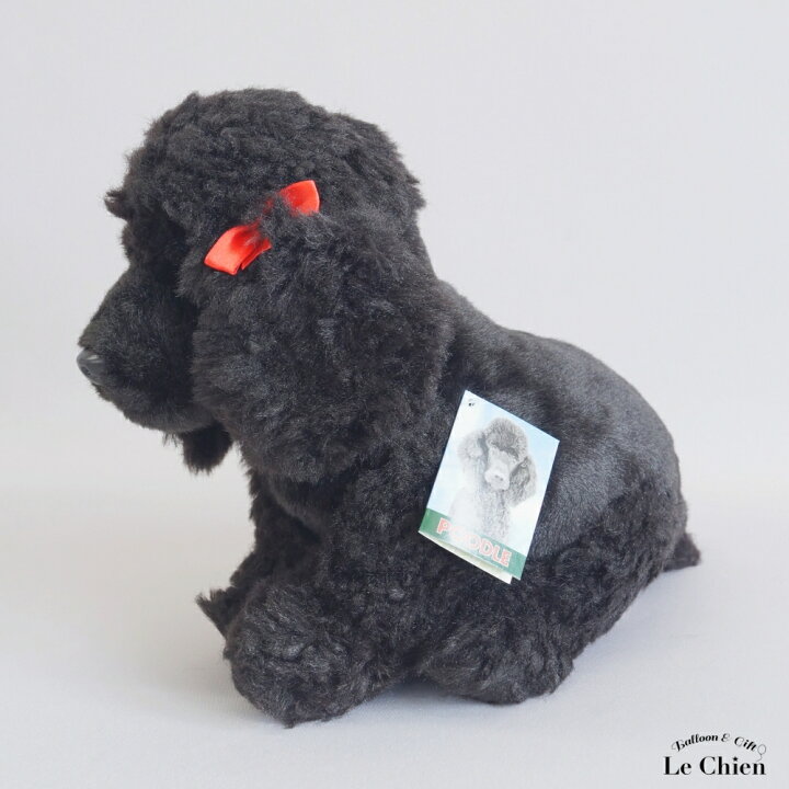 楽天市場】プードル 黒 ブラック ぬいぐるみ 犬 イヌ いぬ リアル 