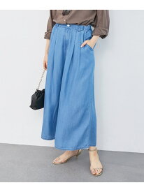 【SALE／40%OFF】ツータックワイドクロップドデニム le.coeur blanc ルクールブラン パンツ ジーンズ・デニムパンツ ブルー【RBA_E】【送料無料】[Rakuten Fashion]