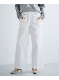 【SALE／20%OFF】＜手洗い可能＞マリンワイドパンツ le.coeur blanc ルクールブラン パンツ その他のパンツ ネイビー ホワイト ベージュ ブルー【RBA_E】【送料無料】[Rakuten Fashion]