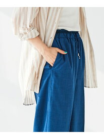 【SALE／30%OFF】《手洗い可能》タンブラーブッチャーイージーパンツ le.coeur blanc ルクールブラン パンツ その他のパンツ グレー ブルー【RBA_E】【送料無料】[Rakuten Fashion]