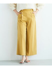 【SALE／40%OFF】＜手洗い可能＞ストレッチマリンワイドパンツ le.coeur blanc ルクールブラン パンツ その他のパンツ ブラック イエロー ベージュ【RBA_E】【送料無料】[Rakuten Fashion]