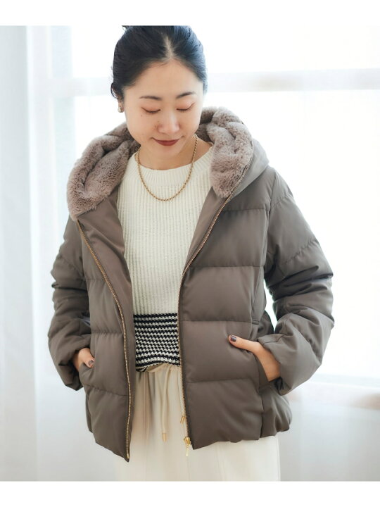 楽天市場】【SALE／30%OFF】ファーフードショートダウン le.coeur 