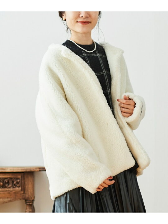 楽天市場】【SALE／60%OFF】CAPSULE ROSSA ボアショートジャケット le 