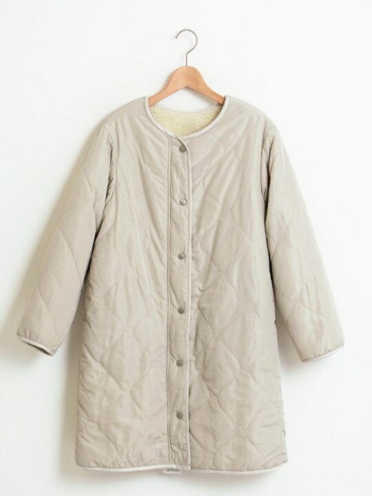 楽天市場】【SALE／50%OFF】ボア×キルティングリバーシブルコート le 