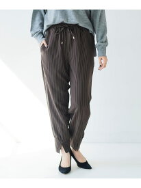 【SALE／50%OFF】ダブルストライプジョガーパンツ le.coeur blanc ルクールブラン パンツ その他のパンツ ブラウン ブラック【RBA_E】【送料無料】[Rakuten Fashion]