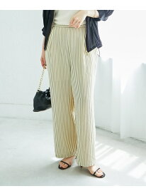 【SALE／40%OFF】《楽な履き心地◎》ドビーストライプサッカータックパンツ le.coeur blanc ルクールブラン パンツ その他のパンツ ブラック ベージュ【RBA_E】【送料無料】[Rakuten Fashion]