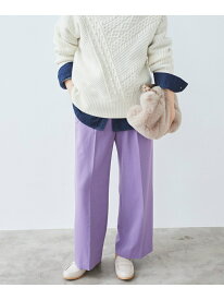 【SALE／70%OFF】センタープレスイージーパンツ le.coeur blanc ルクールブラン パンツ その他のパンツ ベージュ ネイビー パープル【RBA_E】【送料無料】[Rakuten Fashion]