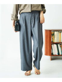 【SALE／50%OFF】サイドベルトタックワイドパンツ le.coeur blanc ルクールブラン パンツ その他のパンツ ブラック カーキグリーン ブラウン グレー【RBA_E】【送料無料】[Rakuten Fashion]