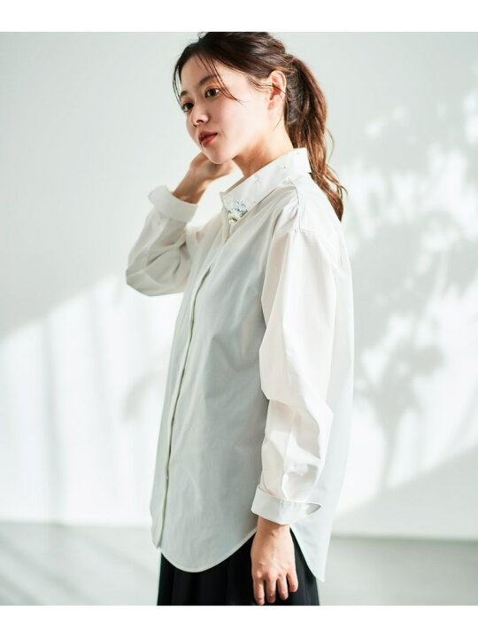 楽天市場】【SALE／30%OFF】《手洗い可能》ビジューカラーシャツ le 