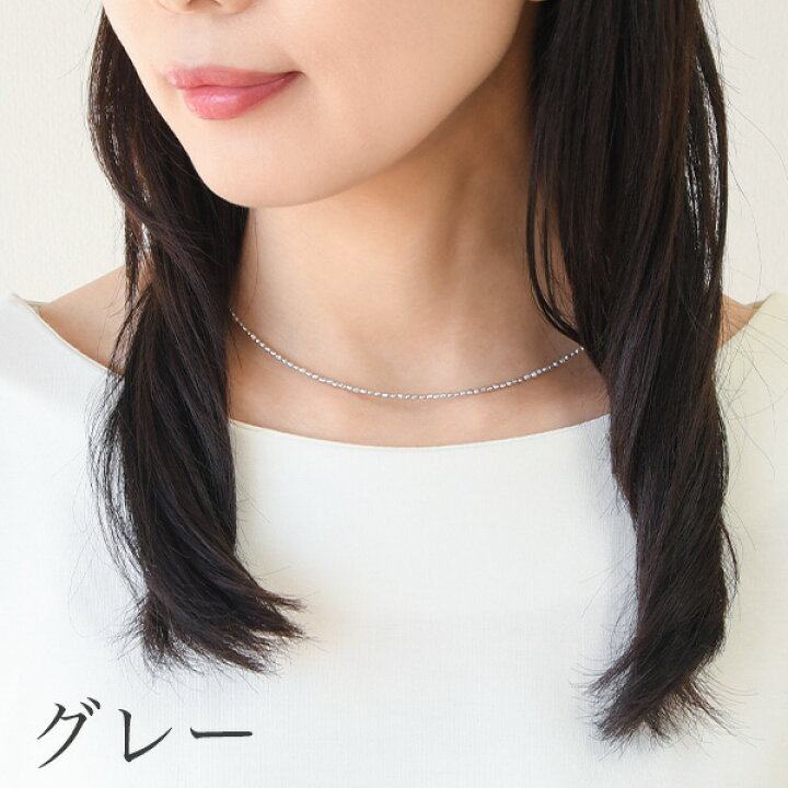 楽天市場】極小 淡水真珠 ケシパール ネックレス 40cm ホワイト 