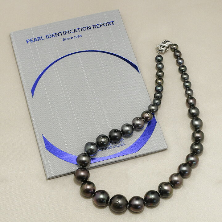 楽天市場】鑑別書付 15mm 黒蝶真珠 ネックレス 圧巻のボリューム 
