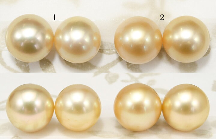 楽天市場】15mm シャンパンゴールド 白蝶真珠 ピアス イヤリング 鑑別 