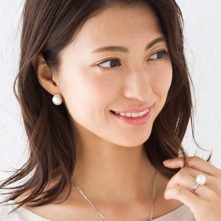 楽天市場】12mm バロックパール 淡水真珠 ピアス イヤリング K14GF 