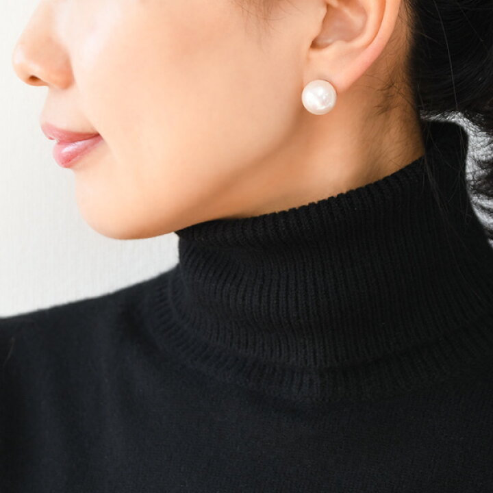 楽天市場】ちょっと訳あり 13mm 淡水真珠 ピアス/イヤリング 希少な超 
